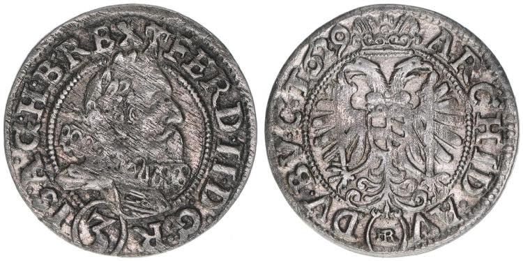 Ferdinand II. 1619-1637 Groschen, ... 