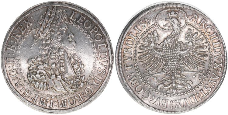 Leopold I. 1658-1705 Doppeltaler, ... 