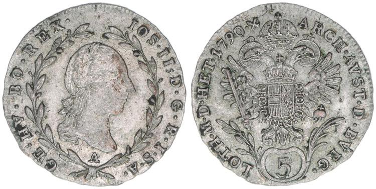 Joseph II. 1780-1790 10 Kreuzer, ... 