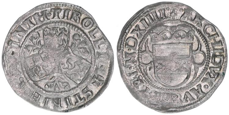 Maximilian I. Halbbatzen, 1514. ... 