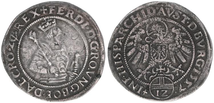 Ferdinand I. 1521-1564 12 Kreuzer, ... 