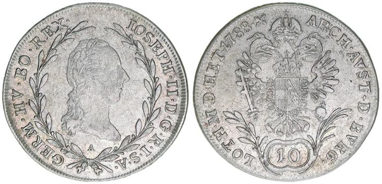 Joseph II. 1780-1790 10 Kreuzer, ... 