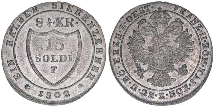 Franz II.(I.) 1792-1835 15 Soldi, ... 