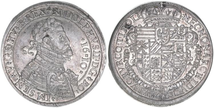 Rudolph II. 1576-1608 Taler, 1610. ... 