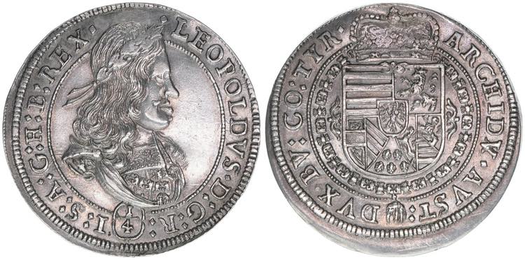 Leopold I. 1658-1705 1/4 Taler, ... 