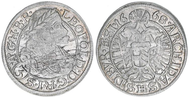 Leopold I. 1658-1705 3 Kreuzer, ... 