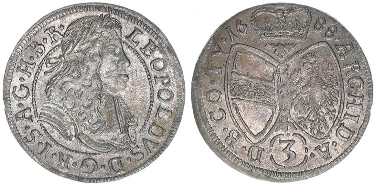 Leopold I. 1658-1705 3 Kreuzer, ... 