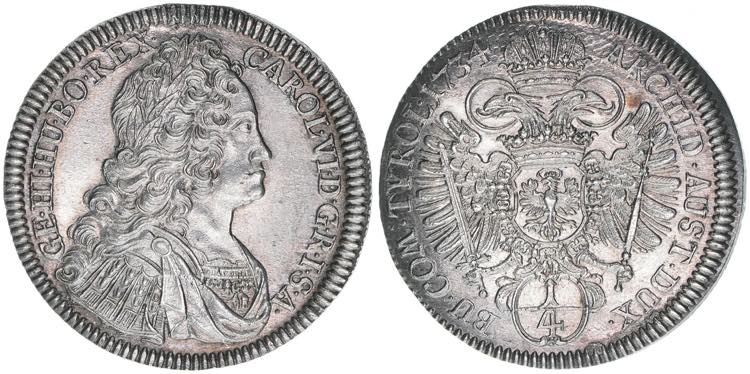 Karl VI. 1711-1740 1/4 Taler, ... 