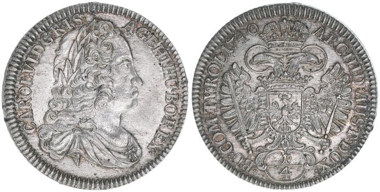 Karl VI. 1711-1740 1/4 Taler, ... 