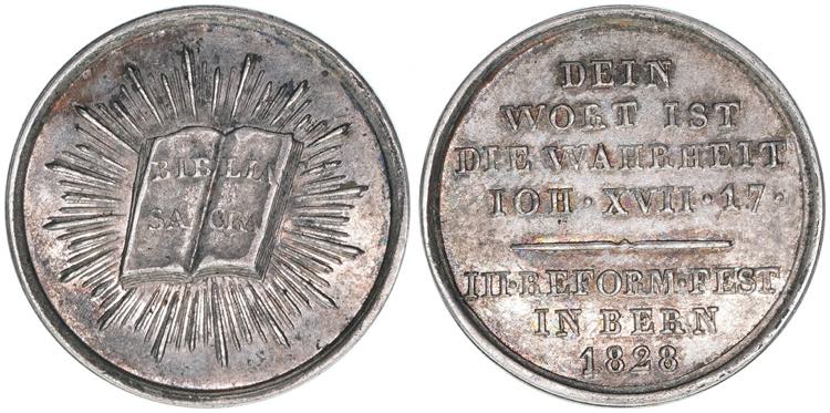 Bern Schweiz. Medaille, 1828. auf ... 