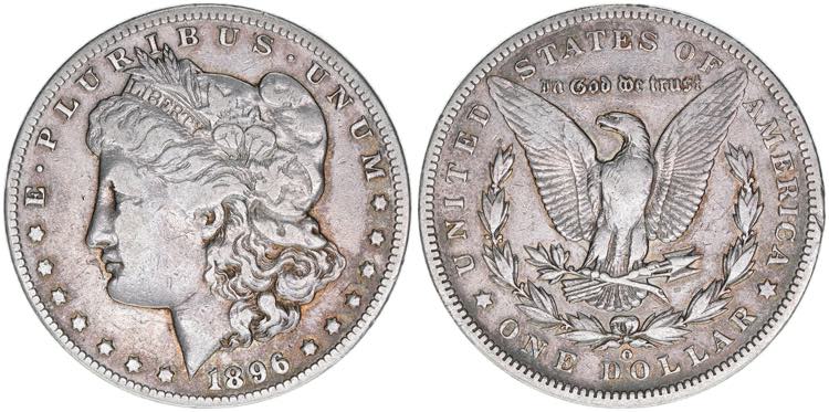 One Dollar, 1896 O Vereinigte ... 