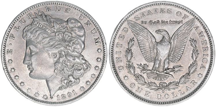 One Dollar, 1891 O Vereinigte ... 