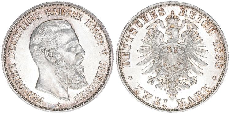 Friedrich III. 1888 Preussen. 2 ... 