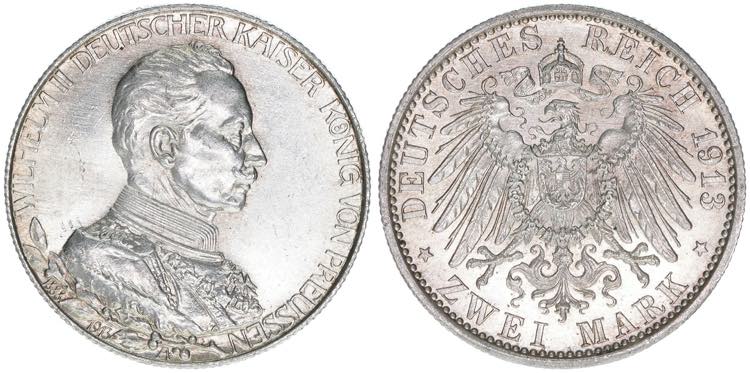 Wilhelm II. 1888-1918 Preussen. 2 ... 