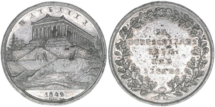 Zinnmedaille, 1842 Preussen. ... 