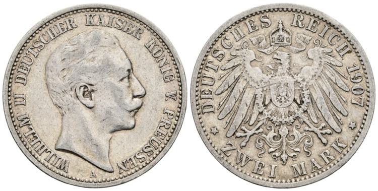 Wilhelm II. 1888-1918 Preussen. 2 ... 
