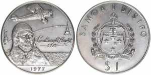 1 Tala, 1977 West Samoa. Kupfer-Nickel. ... 