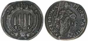 Domkapitel Münster. 4 Pfennige, 1661. 2,23g ... 