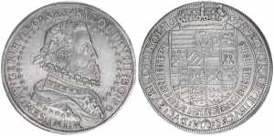 Rudolph II. 1576-1612 1/2 Taler, ohne Jahr. ... 