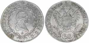 Franz II. (I.) 1792-1835 20 Kreuzer, 1809 A. ... 