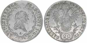 Franz II. (I.) 1792-1835 20 Kreuzer, 1818 A. ... 