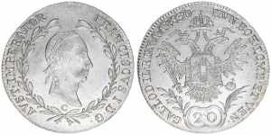 Franz II. (I.) 1792-1835 20 Kreuzer, 1830 C. ... 