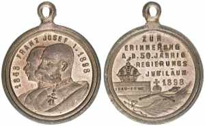 Franz Joseph I. 1848-1916 Medaille, 1898. ... 