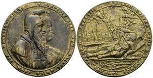 Ferdinand I. 1521-1564 Bronzemedaille, 1544. ... 