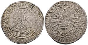 Ferdinand I. 1521-1564 1/2 Taler, ohne Jahr. ... 