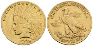 10 Dollar, 1908 Vereinigte Staaten von ... 