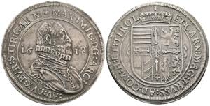 Erzherzog Maximilian 1612-1618 Taler, 1618. ... 