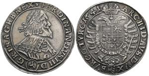 Ferdinand III. 1637-1657 Taler, 1641. Wien ... 