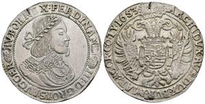 Ferdinand III. 1637-1657 Taler, 1653 KB. ... 
