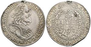 Ferdinand III. 1637-1657 Taler, 1657. selten ... 