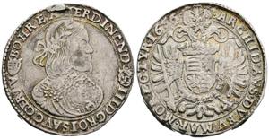 Ferdinand III. 1637-1657 1/2 Taler, 1656 KB. ... 