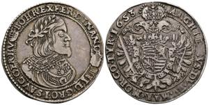 Ferdinand III. 1637-1657 1/2 Taler, 1653 KB. ... 