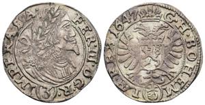 Ferdinand III. 1637-1657 3 Kreuzer, 1647. ... 
