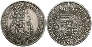 Leopold I. 1657-1705 Taler, 1695. Hall ... 