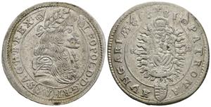 Leopold I. 1657-1705 15 Kreuzer, 1681 KB. ... 