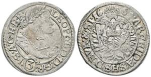 Leopold I. 1657-1705 3 Kreuzer, 1669 SHS. ... 
