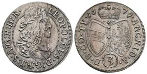 Leopold I. 1657-1705 3 Kreuzer, 1679. ... 