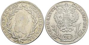 Joseph II. 1780-1790 20 Kreuzer, 1786 B. ... 