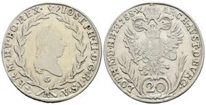 Joseph II. 1780-1790 20 Kreuzer, 1788 G. ... 
