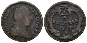 Joseph II. 1780-1790 1/4 Kreuzer, 1777 S. ... 
