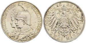 Wilhelm II. 1888-1918 Preußen. 2 Mark, 1901 ... 