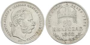 Franz Joseph I. 1848-1916 20 Krajczar, 1868 ... 