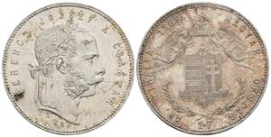 Franz Joseph I. 1848-1916 1 Forint, 1869 KB. ... 