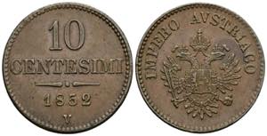 Franz Joseph I. 1848-1916 10 Centesimi, 1852 ... 