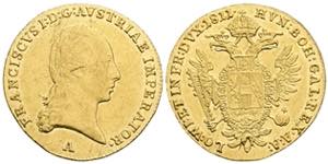 Franz II.(I.) 1792-1835 Dukat, 1811 A. Wien ... 