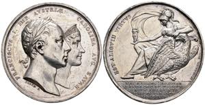 Franz II.(I.) 1792-1835 AR Medaille, 1816. ... 